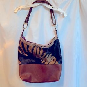 Handmade leather tote/crossbody bag